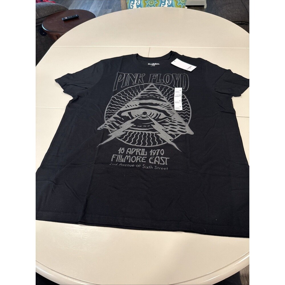 GoodFellow & Co Pink Floyd 1970 Filmore East Black T-Shirt Size XL New
